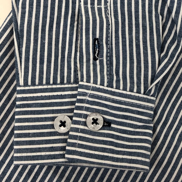 US Polo Association women’s size 7 button front shirt 3/4 sleeve - Picture 3 of 5